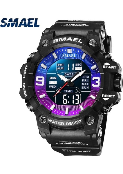 Altın Kutu Smael Spor Izle Erkekler Için Askeri Moda Kuvars Dijital 50 M Su Geçirmez Yüzmek Kronometre Kol Saatleri Saat Adam Relogio Masculino (Yurt Dışından) modelleri
