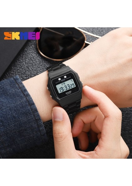 Çelik 3 Skmeı Moda 5bar Su Geçirmez Dijital Kol Saati Askeri Kronograf Tarih Hafta Spor Saatler Erkekler Için Çalar Saat Reloj Hombre (Yurt Dışından)