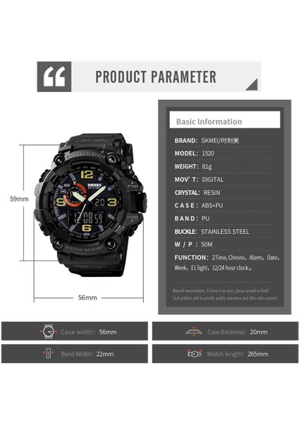 Gri Kamuflaj Skmeı Erkekler Spor Saatler Erkek Saat Japonya Dijital Kuvars Izle Hareketi Askeri Kronometre 2 Zaman LED Ekran Relogio Masculino (Yurt Dışından)