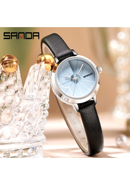Örgü Kemer Gül Altın Üst Marka Sanda Kadın Izle Lüks Gül Altın Kadın Saatler Deri Kayış Bayanlar Bilezik Izle Saat Hediye Kutusu Montre Femme (Yurt Dışından)