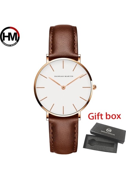 HM-CB36-5 Hannah Martin Lüks Izle Kadın Bilezik Saatler Üst Marka Bayanlar Casual Kuvars Izle Çelik Kadın Kol Saati Montre Femme (Yurt Dışından)