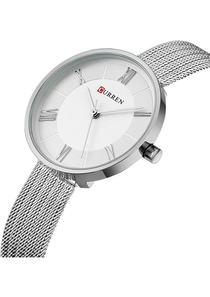 Altın Beyaz Curren Marka Lüks Kadın Bilezik Saatler Casual Bayan Elbise Kuvars Saat Tam Çelik Kadın Izle Montre Femme Reloj Mujer (Yurt Dışından) fiyatları