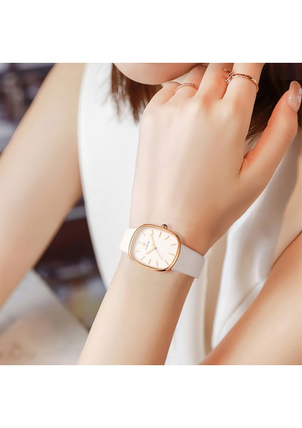 Gül Siyah Kara Kutu Wwoor 2022 Kadın Izle Moda Deri Kuvars Bilezik Izle Üst Marka Lüks Su Geçirmez Bayanlar Kol Saati Montre Femme Feminino (Yurt Dışından) indirimleri