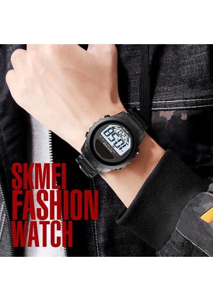 Siyah Skmeı Moda Erkek Saatler Marka Güneş Kaynağı Dijital Kol Saatleri Öğrenci Adam Için Su Geçirmez Chrono Alarm Elektronik Saat 1585 (Yurt Dışından) fırsatları