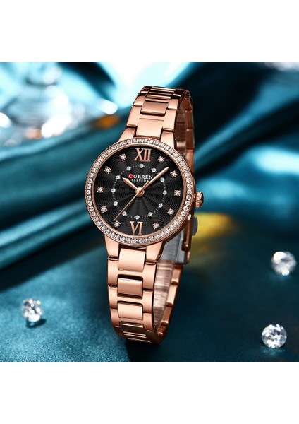 Gül Altın Kutusu Curren Kuvars Kadın Izle Su Geçirmez Lüks Marka Izle Kadınlar Için Zarif Bayanlar Bilezik Izle Saat Kadın Kızlar Kol Saatleri (Yurt Dışından) indirimleri