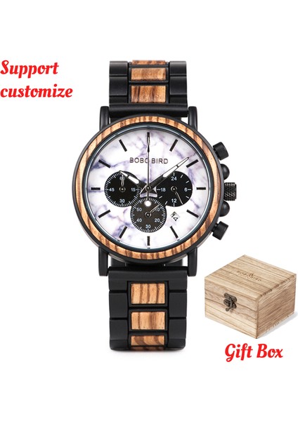 P09-4 Bobo Bırd Ahşap Izle Erkekler Saatler Saatler Kişilik Yaratıcı Tasarım Logo Mesaj Kazınmış Oyma Izle Özelleştirmek (Yurt Dışından)