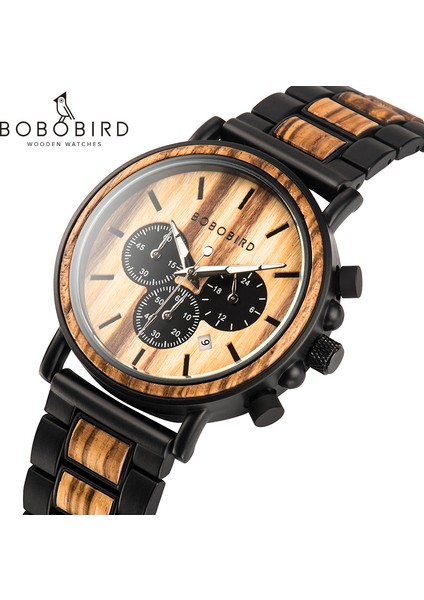 P09-4 Bobo Bırd Ahşap Izle Erkekler Saatler Saatler Kişilik Yaratıcı Tasarım Logo Mesaj Kazınmış Oyma Izle Özelleştirmek (Yurt Dışından) fiyatları