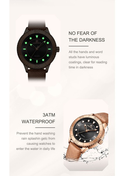 NF5020-GGY Navıforce 2022 Yeni Varış Kadın Lüks Quartz Saat Bayanlar Moda Rahat Bilezik Izle Deri Kol Saati Montre Femme (Yurt Dışından) modelleri