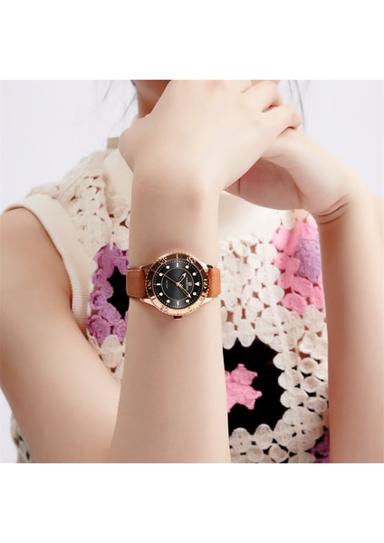 NF5020-GGY Navıforce 2022 Yeni Varış Kadın Lüks Quartz Saat Bayanlar Moda Rahat Bilezik Izle Deri Kol Saati Montre Femme (Yurt Dışından) fırsatları