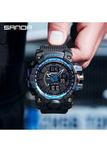 Siyah 3133 Sanda G Tarzı Yeni Lüks Spor Erkek Kuvars Izle Rahat Tarzı Askeri Saatler Erkekler Su Geçirmez Erkek Saat Мужские Часы (Yurt Dışından) fırsatları