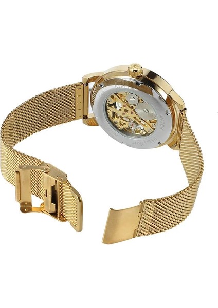 FS809907 Kutusu ile Forsınıng Erkekler Kol Saati Askeri Spor Erkek Saat Üst Marka Lüks Glod Mesh Paslanmaz Çelik Adam Mekanik Saat 8099 (Yurt Dışından) indirimleri