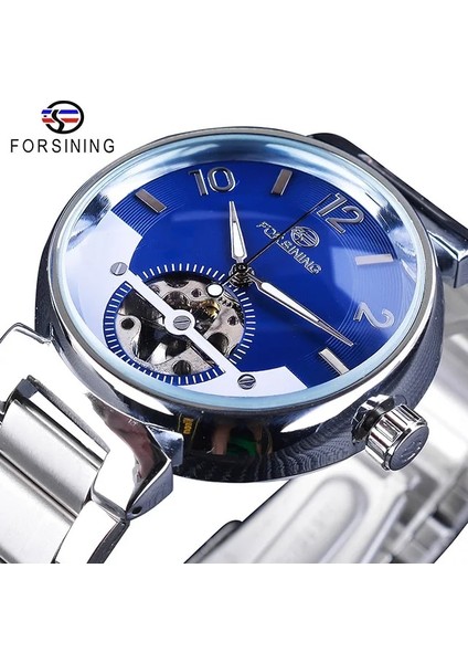 GMT1035-3 Forsining Mavi Okyanus Orta Doğu Lüks Tasarım Altın Paslanmaz Çelik Erkek Saatler Top Marka Lüks Otomatik Bilek Saati Saat (Yurt Dışından)