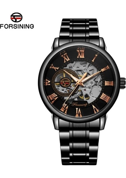 M4B4 Forsining Lüks Izle Adam Mekanik Kol Saatleri Erkekler Için Clockwork El Saati Mekanik Koca Saatler Reloj (Yurt Dışından)