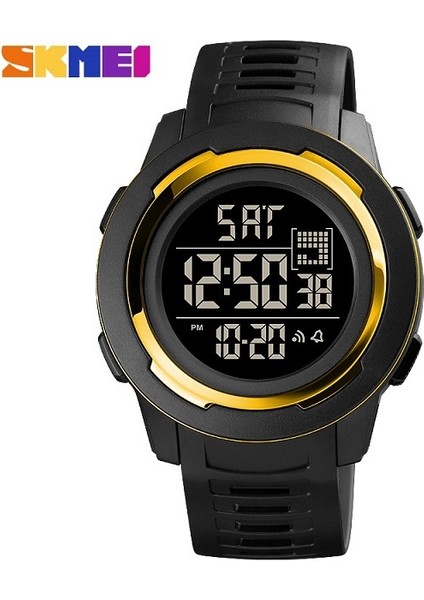 Altın Siyah 2021 Yeni Skmeı Rahat Dijital Erkek Spor Izle 5bar Su Geçirmez Kronometre LED Elektronik Erkek Saat Relogio Masculino (Yurt Dışından)