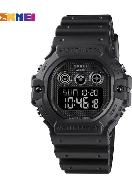 Siyah Skmeı Spor Saat Erkekler LED Dijital Izle Erkek Kol Saatleri 2 Zaman Geri Sayım Alarm Chrono Saatler Erkek Saat Relogio Masculino (Yurt Dışından)