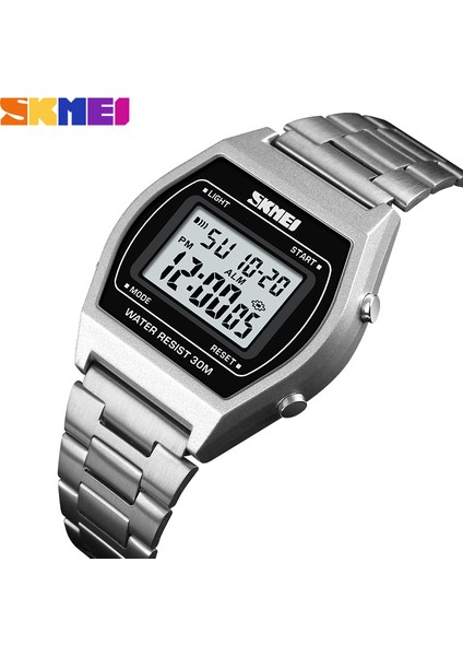 Gümüş Skmeı 1328 Üst Marka Lüks Dijital Saat Erkek Kadın Açık Spor Su Geçirmez LCD Çalar Saat Saat Siyah Gül Altın Bilek Saatler (Yurt Dışından) fiyatları