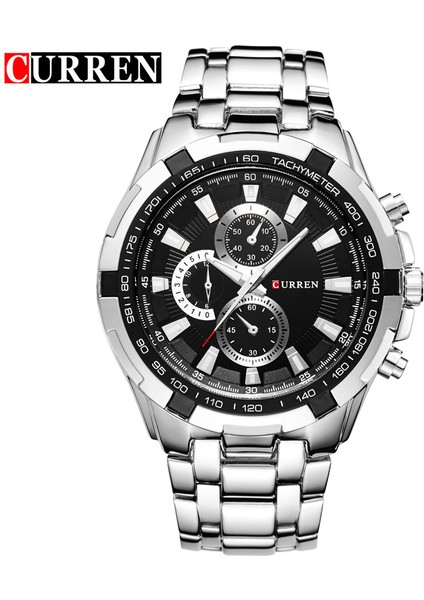 13A Curren Yepyeni Erkek Izle Lüks Spor Kuvars-Izle 30 M Su Geçirmez Saatler Erkek Tam Paslanmaz Çelik Erkek Kol Saatleri Relojes (Yurt Dışından)