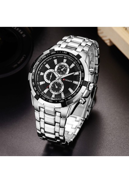 13A Curren Yepyeni Erkek Izle Lüks Spor Kuvars-Izle 30 M Su Geçirmez Saatler Erkek Tam Paslanmaz Çelik Erkek Kol Saatleri Relojes (Yurt Dışından)