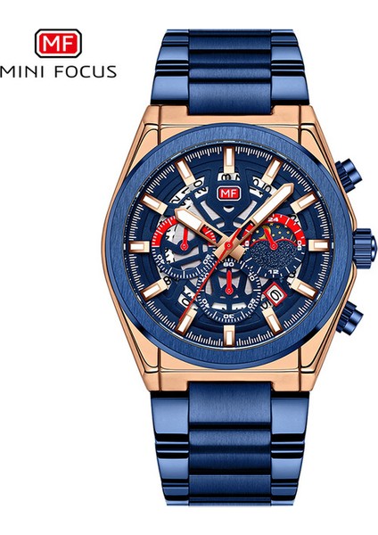 Rg Mavı Mınıfocus Izle Erkekler Ordu Kuvars Analog Saat Otomatik Tarih Moda Iş Erkek Saatler Üst Marka Lüks Su Geçirmez Reloj Hombre (Yurt Dışından)