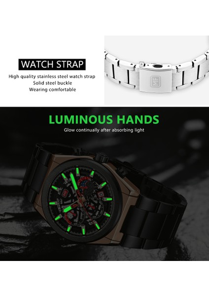 Rg Mavı Mınıfocus Izle Erkekler Ordu Kuvars Analog Saat Otomatik Tarih Moda Iş Erkek Saatler Üst Marka Lüks Su Geçirmez Reloj Hombre (Yurt Dışından)