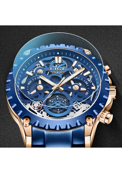 Gümüş Siyah Lıge 2022 Askeri Su Geçirmez Hollow Erkek Saatler Üst Marka Spor Kuvars Izle Erkekler Için Çok Fonksiyonlu Saat Relogio Masculino + Kutu (Yurt Dışından) indirimleri