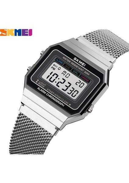 Gül Altın Skmeı Marka Erkekler Dijital Saatler Kronometre Spor Saatler LED Işık Elektronik Kol Saatleri Çalar Saat Su Geçirmez Relogio Homme (Yurt Dışından) modelleri