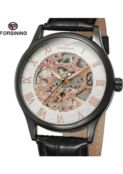 Altın Forsınıng Basit Rüzgar Içi Boş Roma Dijital Ölçekli Mekanik Hareket Mekanik Saat Dairesel Kemer Erkek ve Kadın Saatleri (Yurt Dışından) fırsatları
