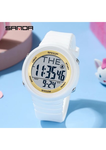 Rose Sanda Büyük Arama Dijital Saat Yeşil LED Elektronik Saatler Moda Trendi Erkekler Saat Lüks Kadınlar Için Izle Montre Sport Homme 2022 (Yurt Dışından) fiyatları