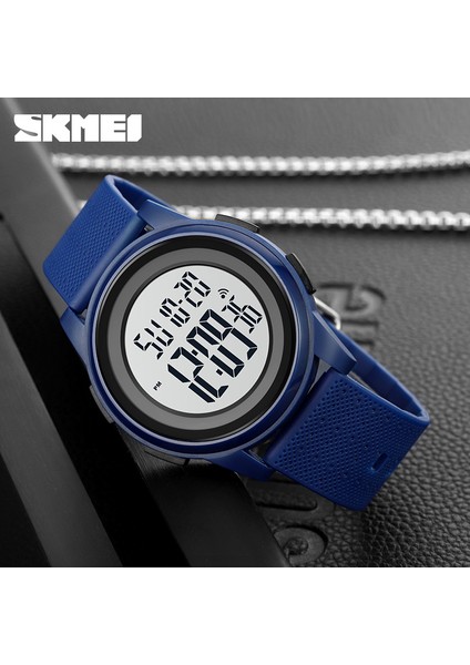 Beyaz Dijital Saat Erkekler Için Lüks Marka Skmeı Erkek Saatler Chrono LED Işık Spor Kol Saati Çalar Saat Erkek Reloj Hombre Montre (Yurt Dışından)