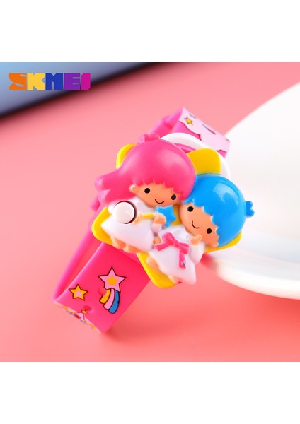 Pembe Skmeı Yaratıcı Izle Eğlenceli Çocuk Izle Çiçek Melek Bebek Karikatür Çocuklar Dijital Saatler Su Geçirmez Küçük Erkek Kız Montre Enfant (Yurt Dışından) fırsatları