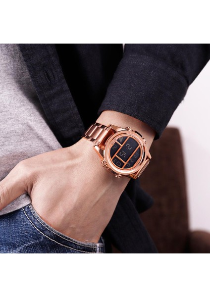 Style2 Kutusu ile Skmeı Moda Erkek Izle Creativty Dijital Saat 3bar Su Geçirmez Stereoskopik Kadran Paslanmaz Çelik 12/24 Saat Montre Homme 1448 (Yurt Dışından)