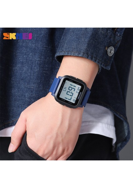 Stil 2 Skmeı Moda 5bar Su Geçirmez Kronometre Dijital Erkek Kol Saatleri Çok Fonksiyonlu Geri Sayım Arka Işık Spor Saat Saat Erkekler Için (Yurt Dışından) fiyatları