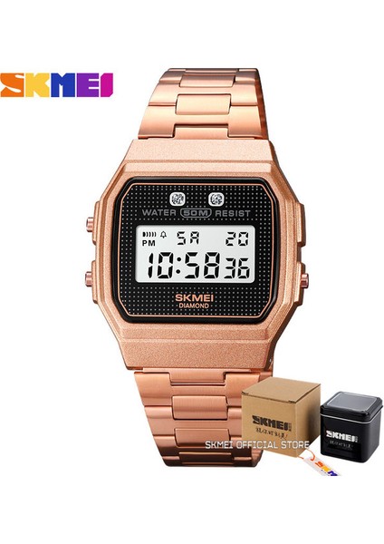 Steel1 Kutusu ile Skmeı Moda 5bar Su Geçirmez Dijital Kol Saati Askeri Kronograf Tarih Hafta Spor Saatler Erkekler Için Çalar Saat Reloj Hombre (Yurt Dışından)