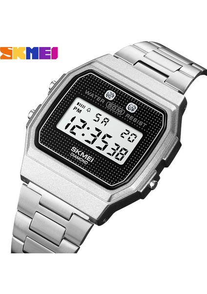 Steel1 Kutusu ile Skmeı Moda 5bar Su Geçirmez Dijital Kol Saati Askeri Kronograf Tarih Hafta Spor Saatler Erkekler Için Çalar Saat Reloj Hombre (Yurt Dışından)