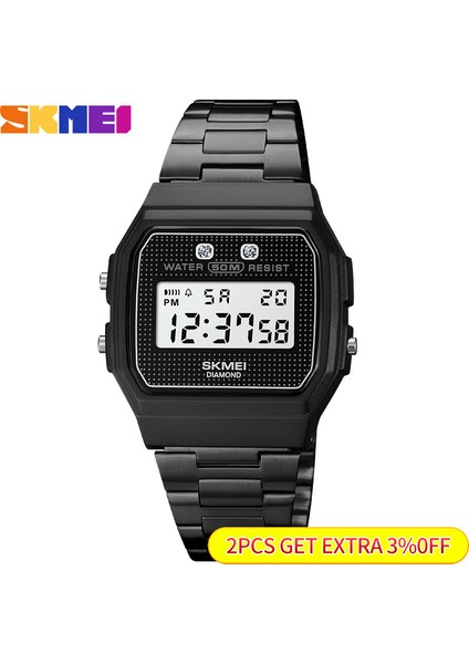 Steel1 Kutusu ile Skmeı Moda 5bar Su Geçirmez Dijital Kol Saati Askeri Kronograf Tarih Hafta Spor Saatler Erkekler Için Çalar Saat Reloj Hombre (Yurt Dışından)