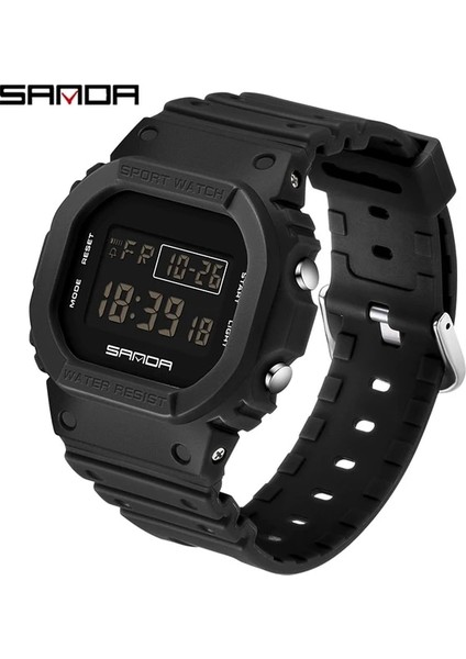 Siyah Sanda G Tarzı Dijital Saat Erkekler Lüks Marka Askeri Izle Moda Erkekler Spor Izle Alarm Kronometre Saat Erkek Relogio Masculino (Yurt Dışından)
