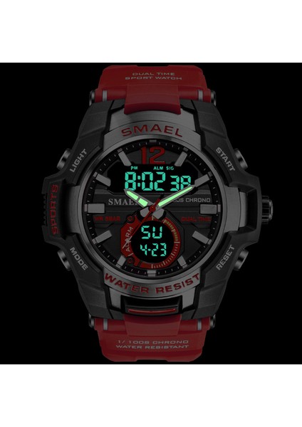 Gül Altın Lüks Marka Moda Erkek Analog Kuvars Saatler Askeri LED Dijital Tarih Aydınlık Erkekler Spor Su Geçirmez Izle Relogio Masculino (Yurt Dışından) modelleri