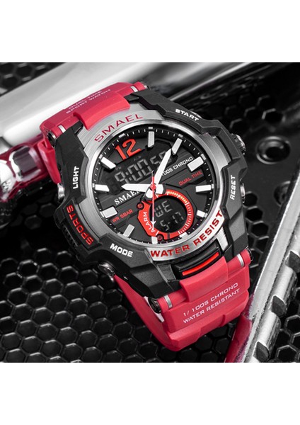 Gül Altın Lüks Marka Moda Erkek Analog Kuvars Saatler Askeri LED Dijital Tarih Aydınlık Erkekler Spor Su Geçirmez Izle Relogio Masculino (Yurt Dışından) fırsatları