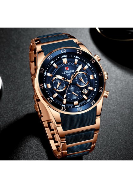 Gül Mavisi Aracı Ödül Spor Erkek Saatler Lüks Marka Lumious Eller Chronograph Erkek Kol Saatleri Erkek Su Geçirmez Tam Çelik Montre Homme 2021 (Yurt Dışından) fiyatları