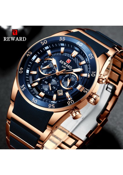 Gül Mavisi Aracı Ödül Spor Erkek Saatler Lüks Marka Lumious Eller Chronograph Erkek Kol Saatleri Erkek Su Geçirmez Tam Çelik Montre Homme 2021 (Yurt Dışından) modelleri