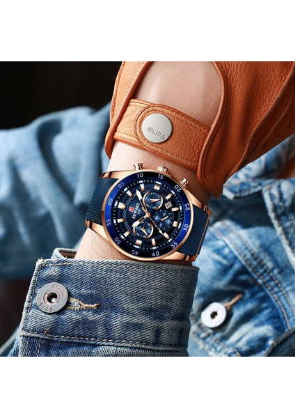 Gül Mavisi Aracı Ödül Spor Erkek Saatler Lüks Marka Lumious Eller Chronograph Erkek Kol Saatleri Erkek Su Geçirmez Tam Çelik Montre Homme 2021 (Yurt Dışından) fırsatları