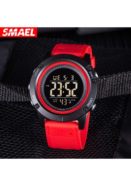 Kırmızı Smael Erkek Izle Moda Spor Saatler Elektronik LED Dijital Su Geçirmez Bilek Saatler Erkekler Için Açık Spor Izle Kronometre (Yurt Dışından) indirimleri