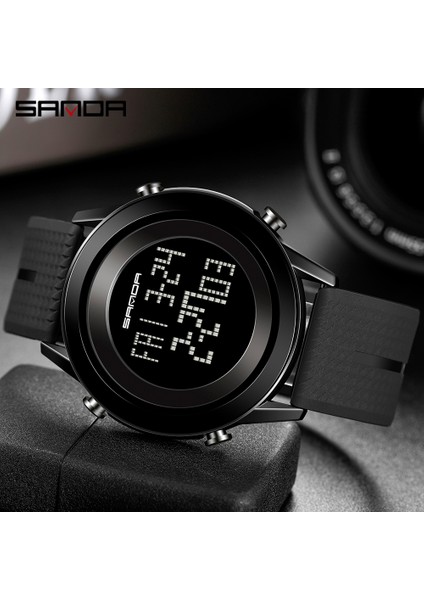 Siyah Gül Altın Sanda Yeni Spor Erkek Saatler LED Dijital Saat Moda Su Geçirmez Askeri Elektronik Saatı Saat Relogio Masculino 6026 (Yurt Dışından) fırsatları