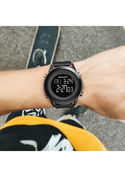 Siyah Gül Altın Sanda Yeni Spor Erkek Saatler LED Dijital Saat Moda Su Geçirmez Askeri Elektronik Saatı Saat Relogio Masculino 6026 (Yurt Dışından) indirimleri