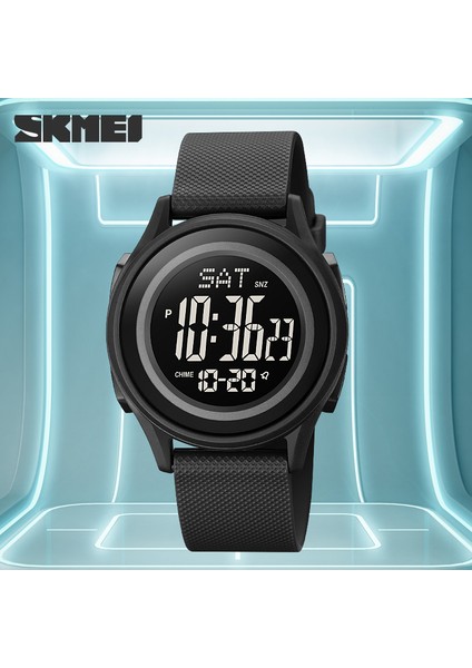 Siyah Siyah Kutu Skmeı Izle Dijital Hareket Spor Izle Erkekler Için Geri Sayım Açık Kol Saati Adam Su Geçirmez Kronometre Çalar Saat Montre Homme (Yurt Dışından) fiyatları