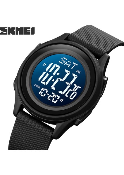 Siyah Siyah Kutu Skmeı Izle Dijital Hareket Spor Izle Erkekler Için Geri Sayım Açık Kol Saati Adam Su Geçirmez Kronometre Çalar Saat Montre Homme (Yurt Dışından) indirimleri