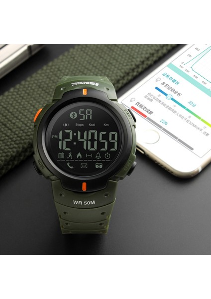 Siyah Skmeı 1301 Erkekler Akıllı Izle Chrono Kalori Pedometre Çok Fonksiyonlu Spor Saatleri Hatırlatma Dijital Kol Saatleri Relogios Saat (Yurt Dışından) modelleri