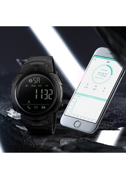 Siyah Skmeı 1301 Erkekler Akıllı Izle Chrono Kalori Pedometre Çok Fonksiyonlu Spor Saatleri Hatırlatma Dijital Kol Saatleri Relogios Saat (Yurt Dışından) fırsatları
