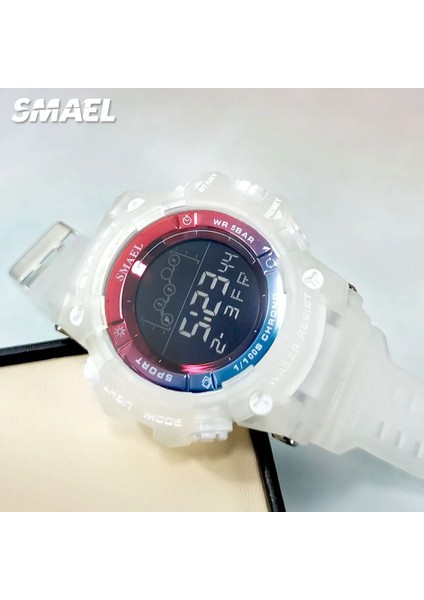 Orange-Box Smael Elektronik Dijital Saatler Erkekler Için Su Geçirmez Unisex Askeri Spor Kol Saati Otomatik Tarih Hafta LED Ekran Beyaz 8082 (Yurt Dışından) fırsatları