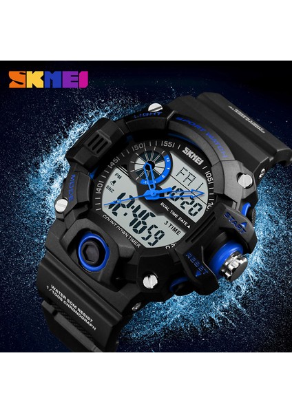 Kırmızı Erkek Spor Izle Relogio Masculino Su Geçirmez Silikon Kuvars Saat Saat Erkek S Şok Askeri Rahat Spor Erkek Saatler Skmeı (Yurt Dışından) fırsatları
